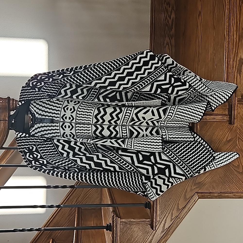 White House Black Market Hooded Poncho Wrap Sweater